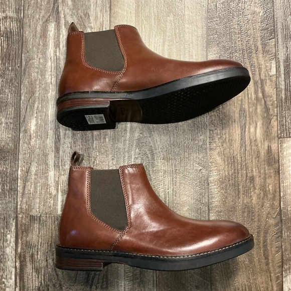 Clark’s Men's Brown Leather Chelsea Boots Size 8 - Picture 5 of 16